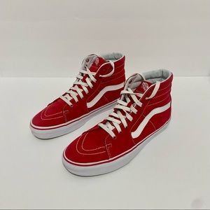 Unisex red off the wall vans